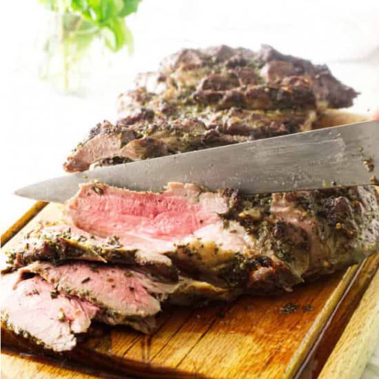 herb roasted leg of lamb
