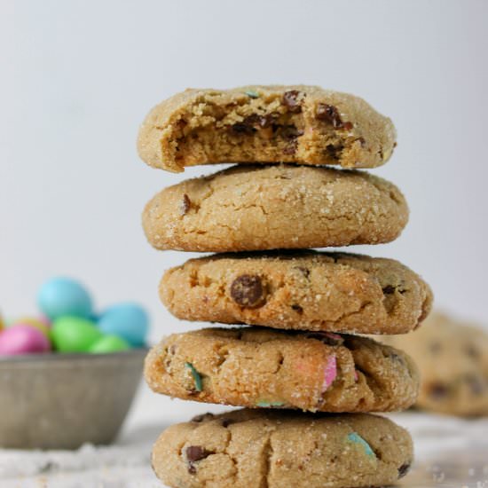 Peanut butter M&M cookies
