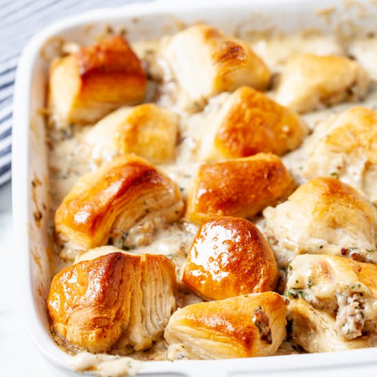 Biscuits and Gravy Casserole