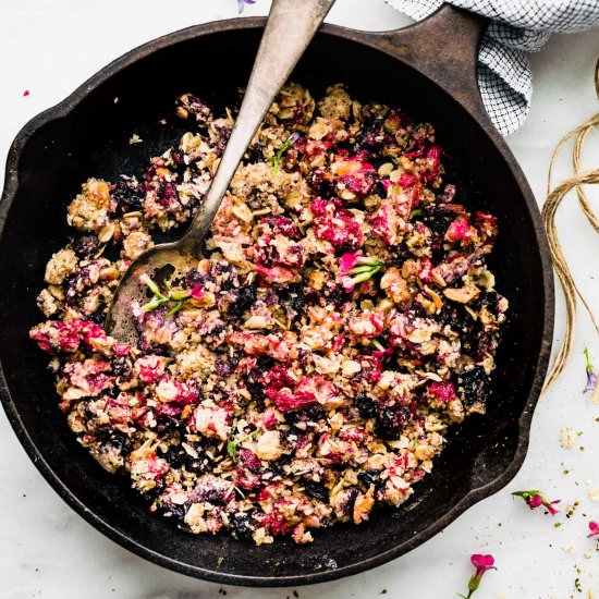 Mix and Match Vegan Fruit Crumble