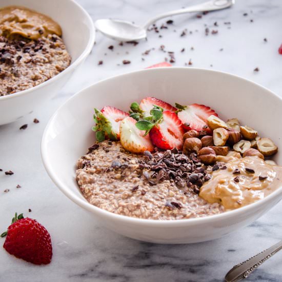 Chocolate Nut Butter Overnight Oats
