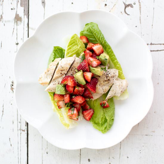 Chicken with Strawberry Salsa
