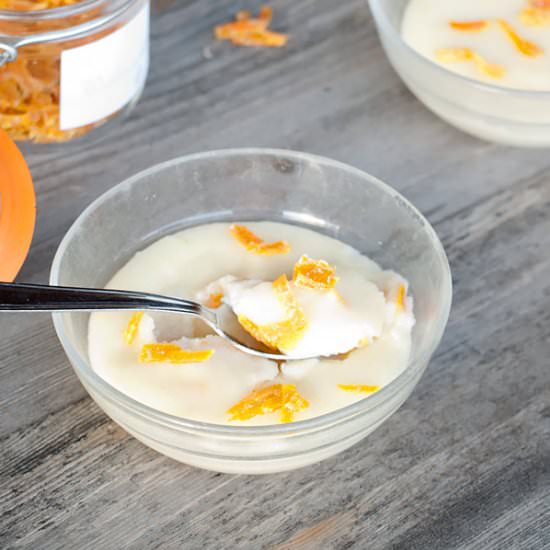 Semolina Pudding  with orange