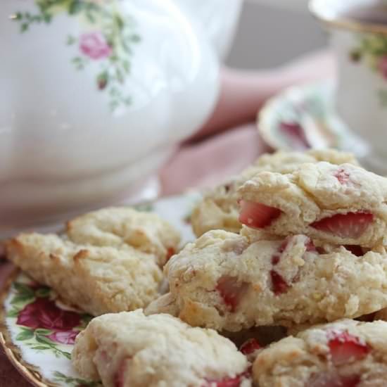 Fresh Strawberry Scones with Meyer