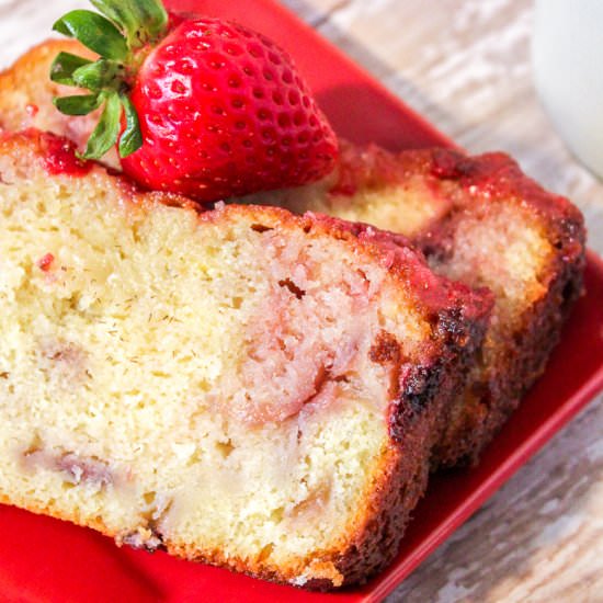 Strawberry Yogurt Pound Cake
