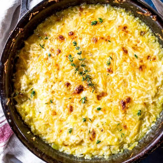 Keto Spaghetti Squash Au Gratin