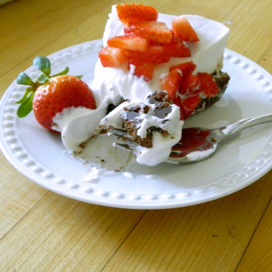 No Bake Cheesecake w Choc. Crust