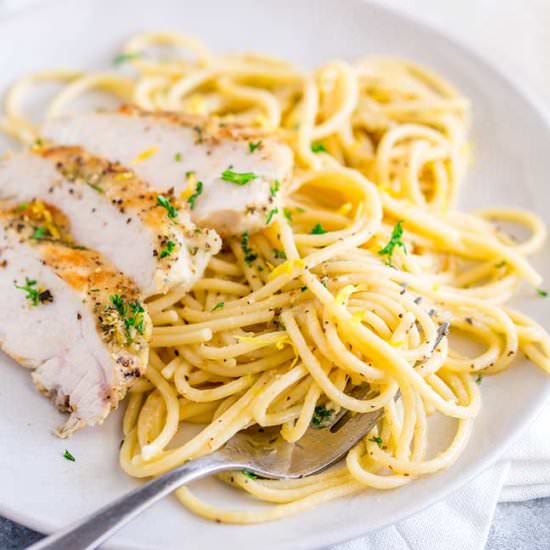 Lemon Pepper Chicken Pasta