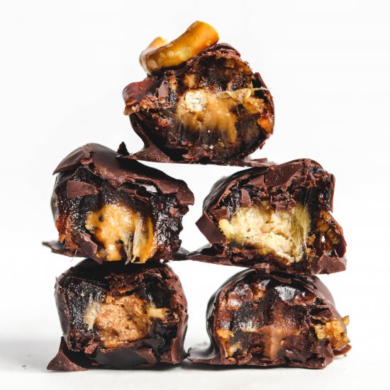 Chocolate Stuffed Dates 5 Ways