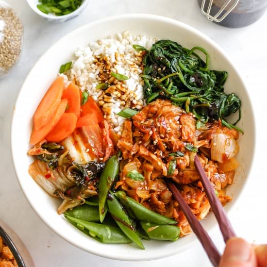 Korean BBQ Pulled Jackfruit (Vegan)
