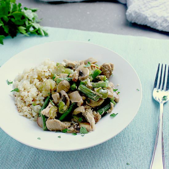 Low Carb Turkey a la King
