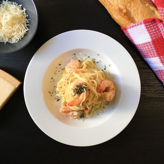 shrimp fettuccine alfredo