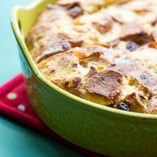 Hot Cross Buns Bread Pudding