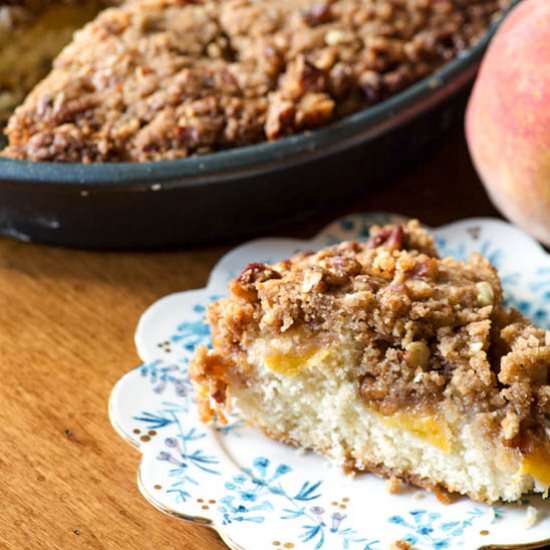 Peach Streusel Coffee Cake