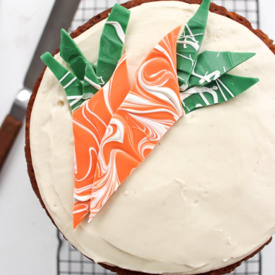 Healthier apricot carrot cake