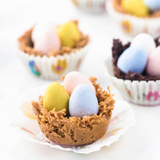 No Bake Easter Egg Nests
