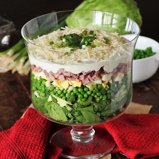 Make-Ahead Layered Spinach Salad