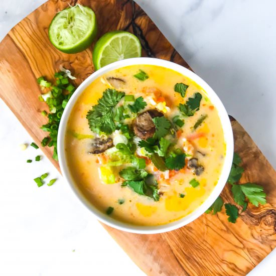 Coconut Curry Shrimp Soup