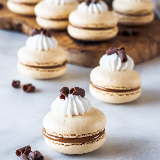 Banoffee Macarons