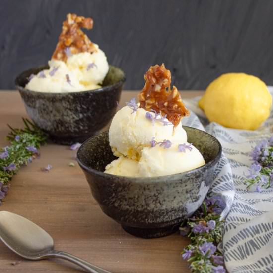 Rosemary Lemon Ice Cream