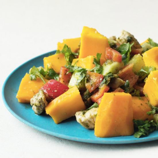 Mango chicken salad
