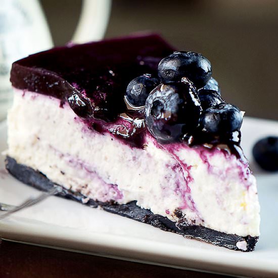 No Bake Blueberry cheesecake