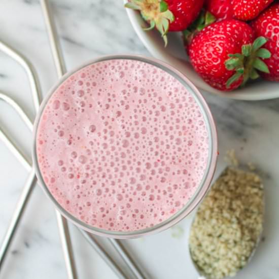 Strawberry Hemp Milkshake