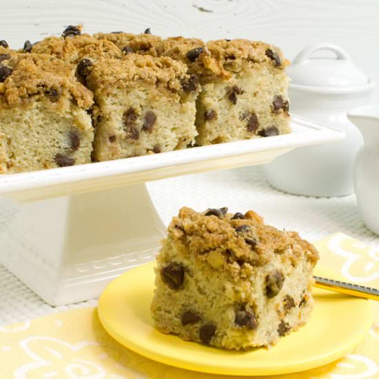 Banana Chocolate Chip Crumb Cake