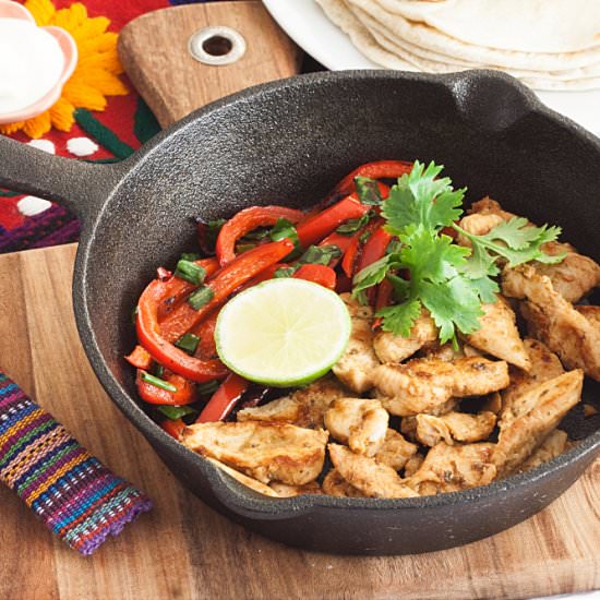 Low Fodmap Chicken Fajitas