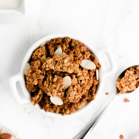 Healthy Almond Butter Granola