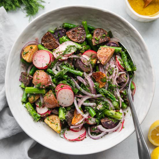 Spring Roasted Potato Salad