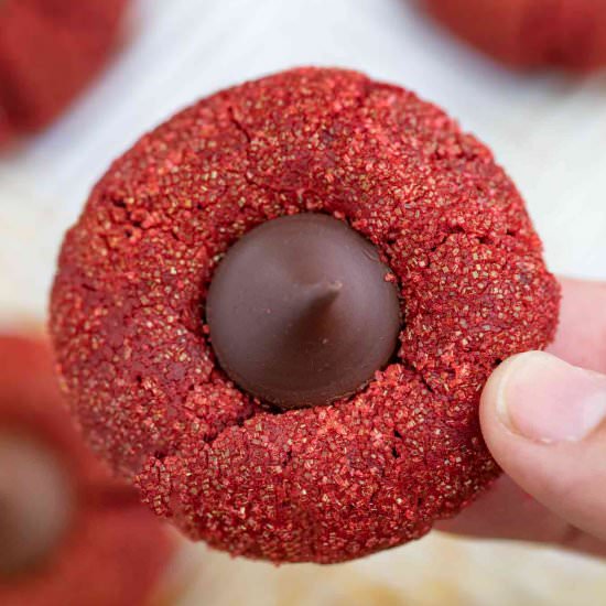 Red Velvet Kiss Cookies