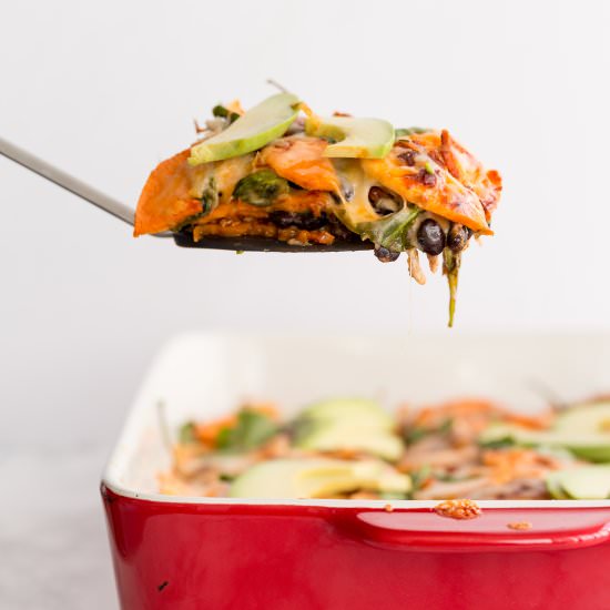 Chicken and Sweet Potato Enchilada
