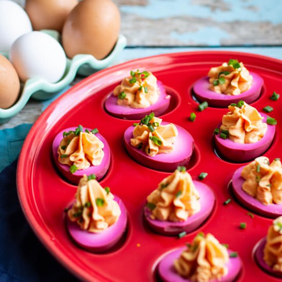 Pickled Deviled Eggs