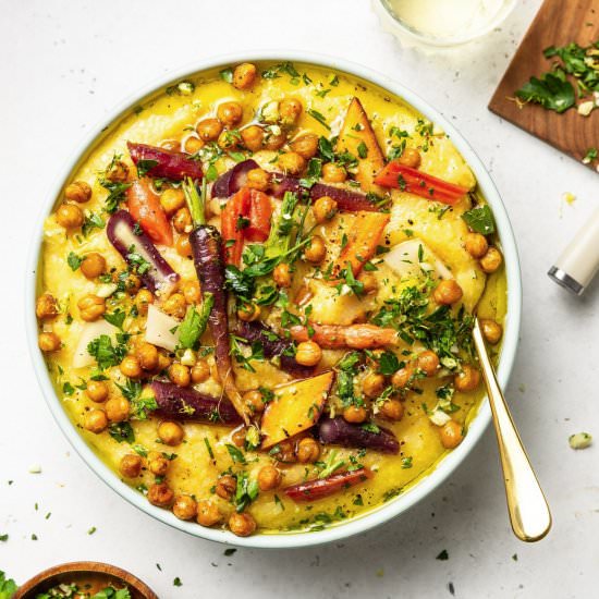 Polenta with Roasted Veggies