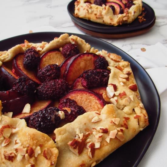 Plum & Blackberry Galette