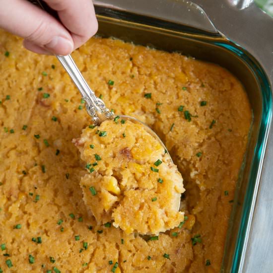 Scalloped Corn with Bacon