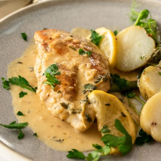 Creamy Lemon Thyme Chicken