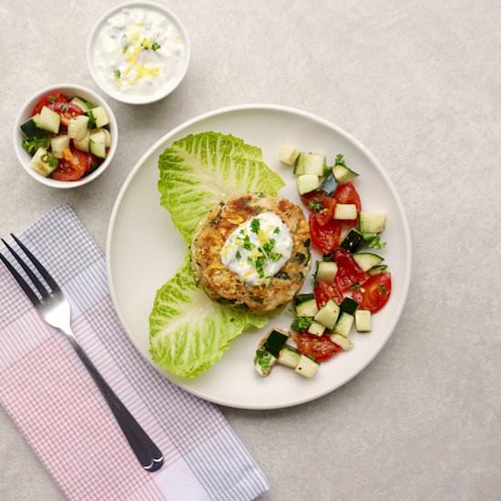 Chicken Spinach Feta Burger