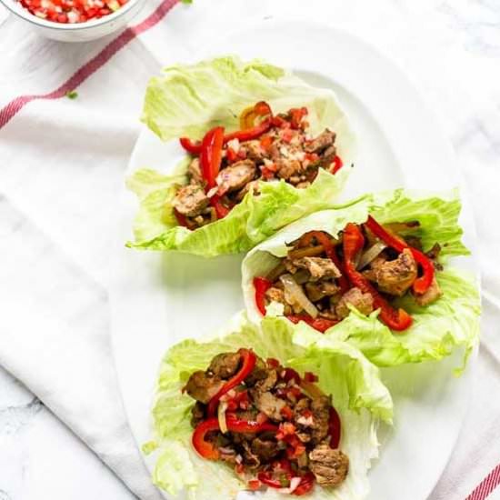 Chicken lettuce wrap