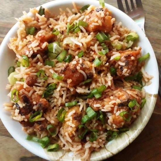 Schezwan Cauliflower Fried Rice