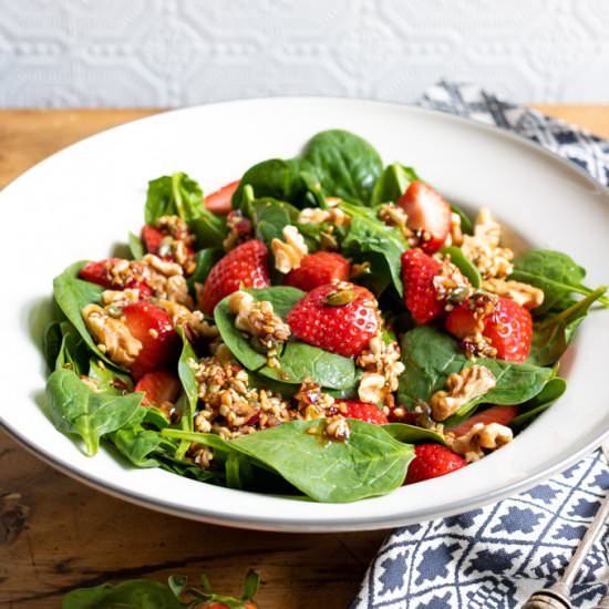 Strawberry Spinach Salad