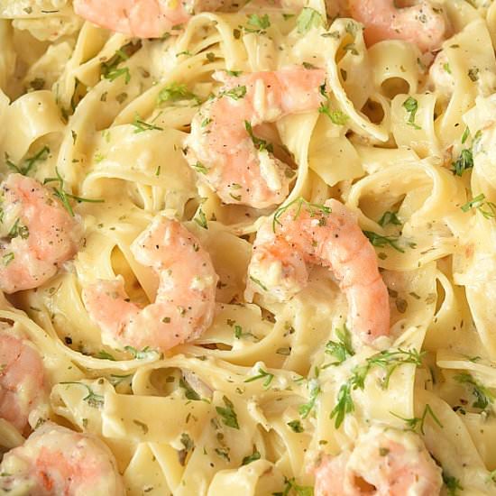 Shrimp Fettuccine Alfredo