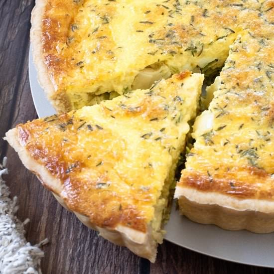 Leek & Parmesan Quiche