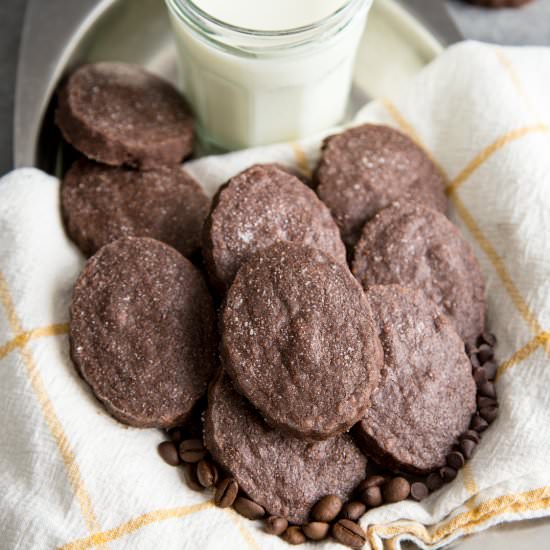 Chocolate Espresso Shortbread
