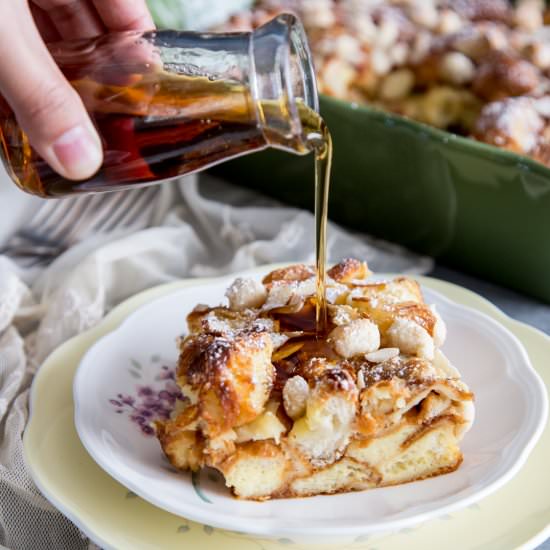 Almond Croissant French Toast Bake