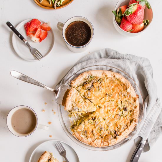 Asparagus Mushroom Quiche
