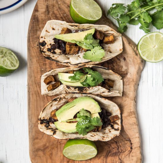 Black Bean Sweet Potato Tacos