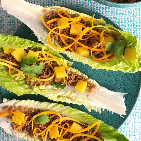 Lettuce Wraps – Vegan or Pork