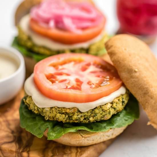 Easy Falafel Burgers